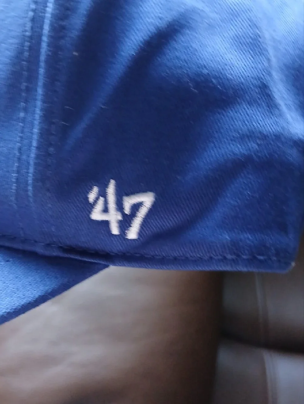 47 Blue H-Town Snapback Hat with Red Script